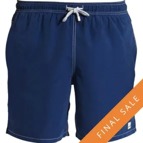 Tom & Teddy Mens Solid Swim Shorts SOLEB - Estate Blue