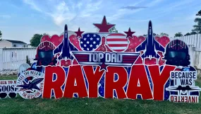 Top Dad Lawn Sign Rental