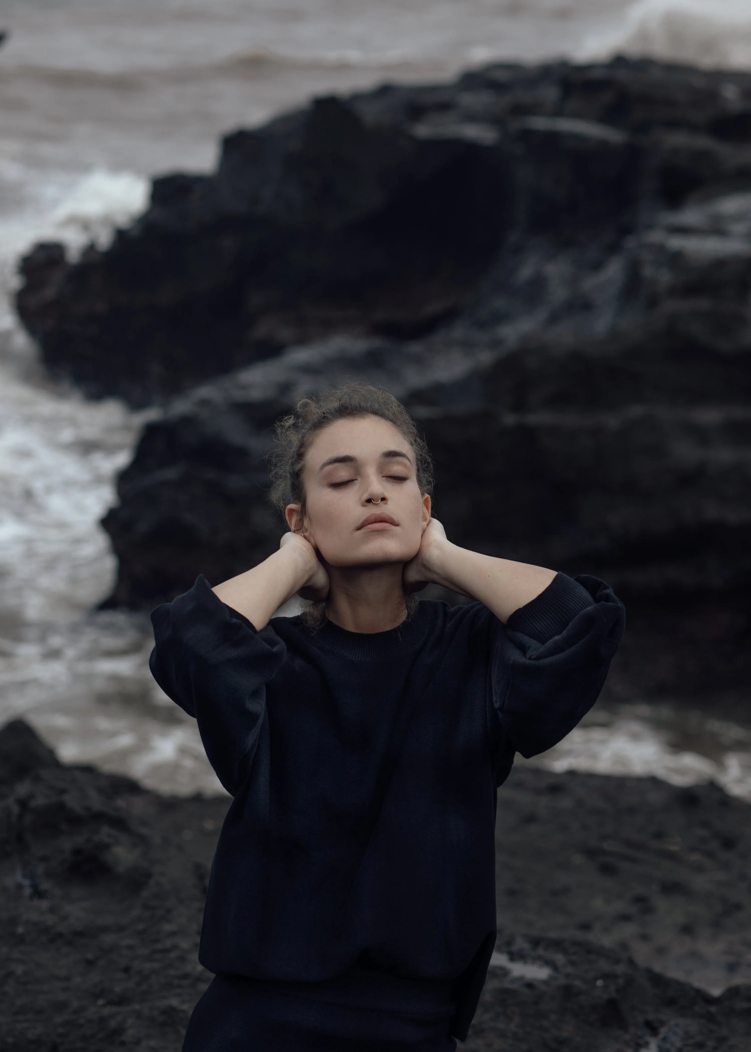 Trondheim Sweater in Black