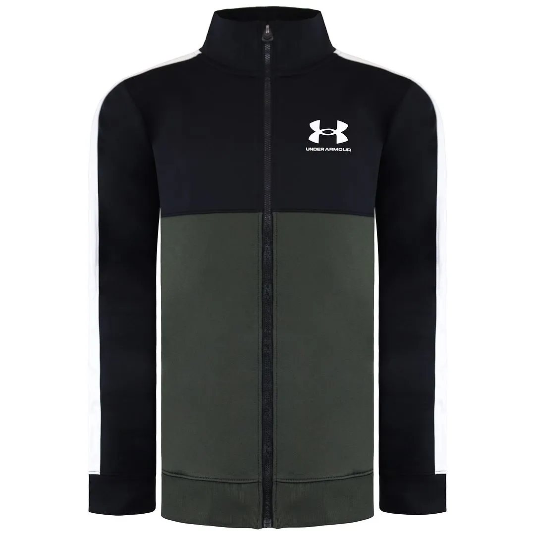 Under Armour CB Knit Kids Green Tracksuit