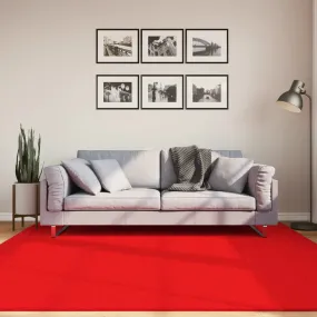 vidaXL OVIEDO Short Pile Rug - Luxurious Red 200x200 cm | Modern Home Decor Carpet