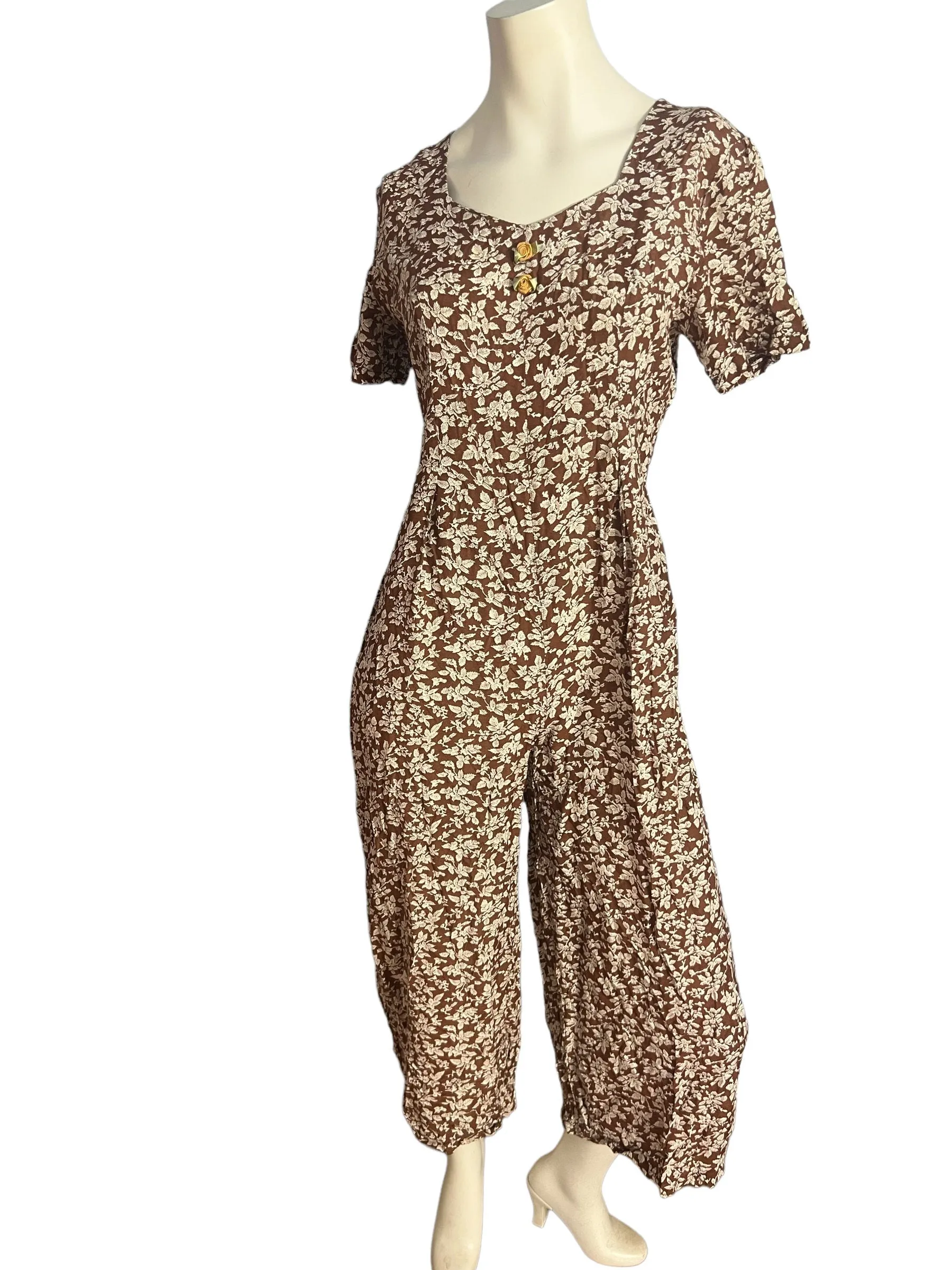 Vintage 80's romper jumpsuit S