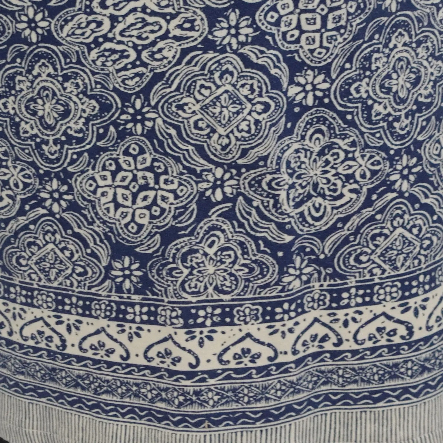 Vintage Blue and White Maxi Skirt