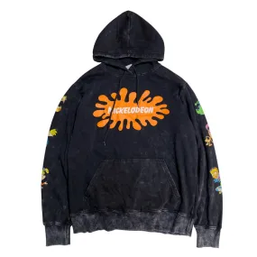 VINTAGE PRINT OVERSIZE HOODIE KF83344