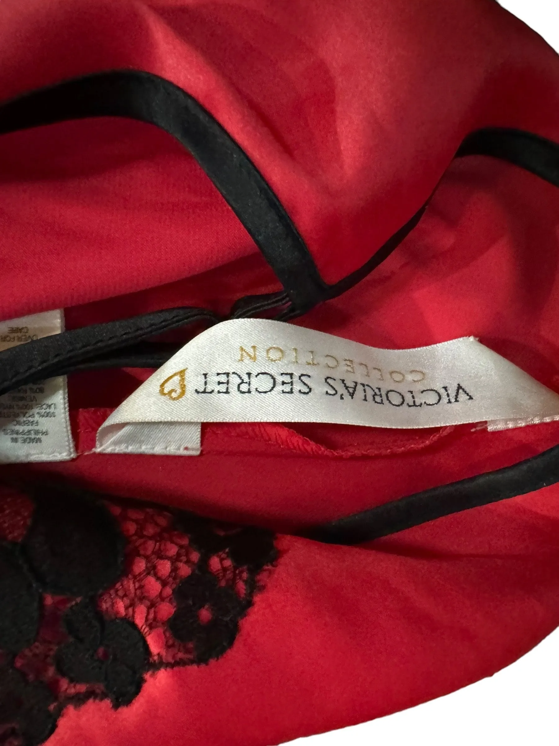 Vintage red Victoria's secret lingerie set M
