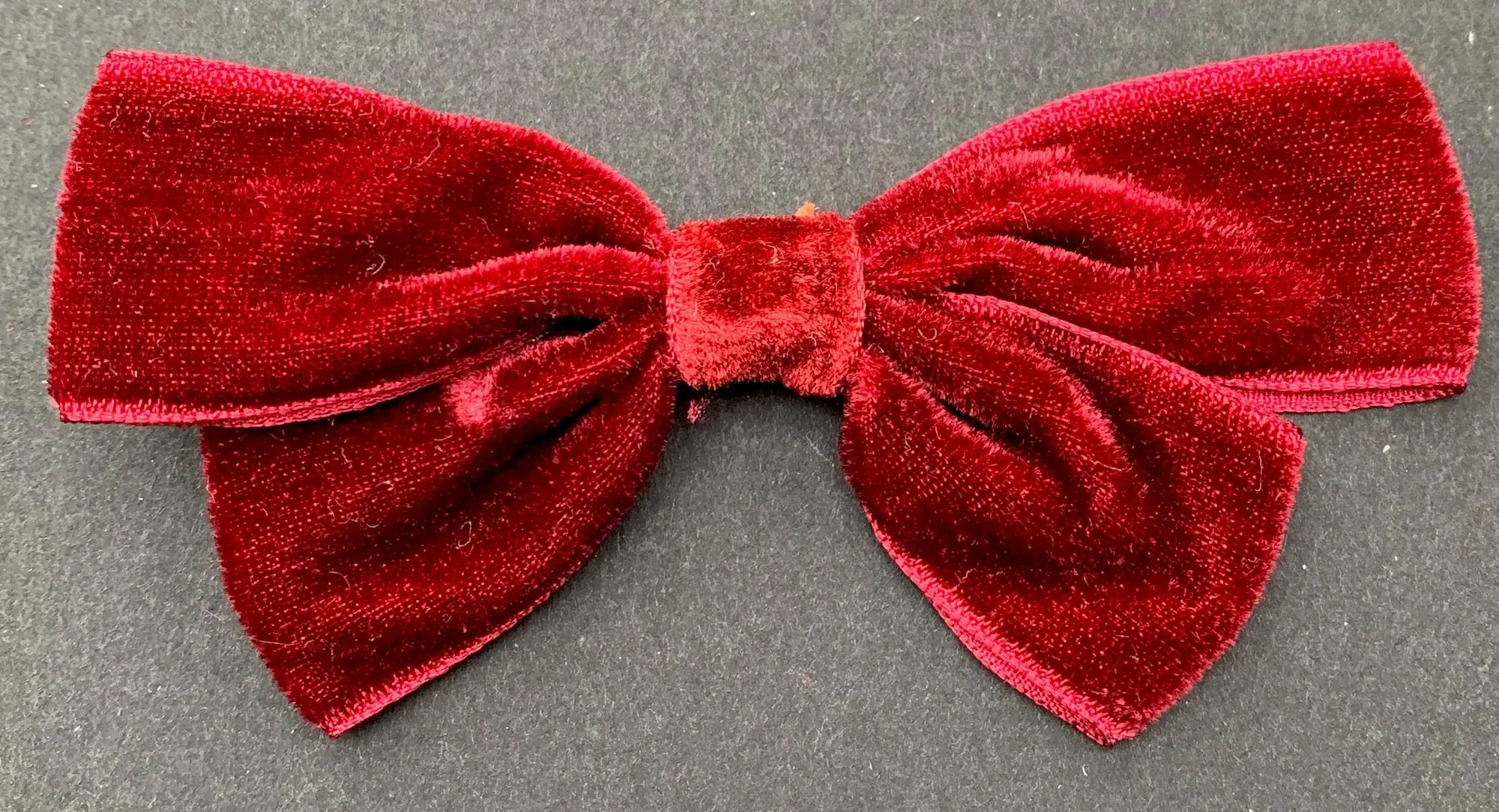 Vintage Velvet Bow Hair Clip - Choice of Colours - Made in Japan