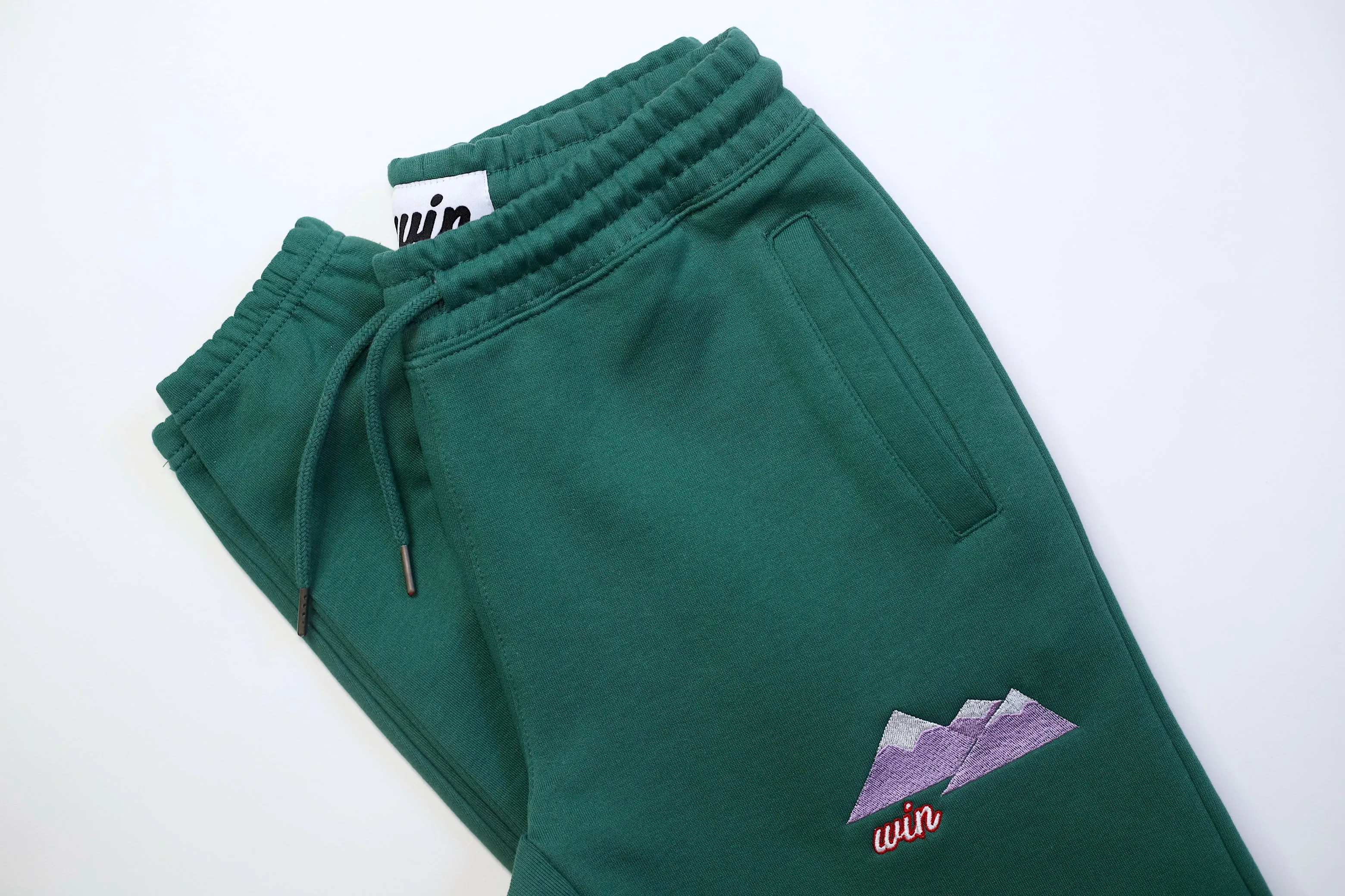 WIN Mountain Range Cuffed Sweatpants - Dark Teal