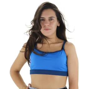 Women's Color Blocks Sport Bra,Blue