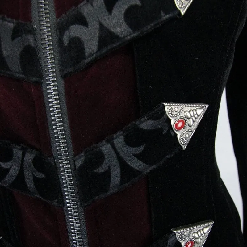 Women's Goth Velvet Tail Coat
