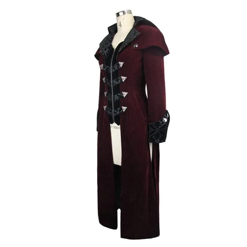 Women's Goth Velvet Tail Coat