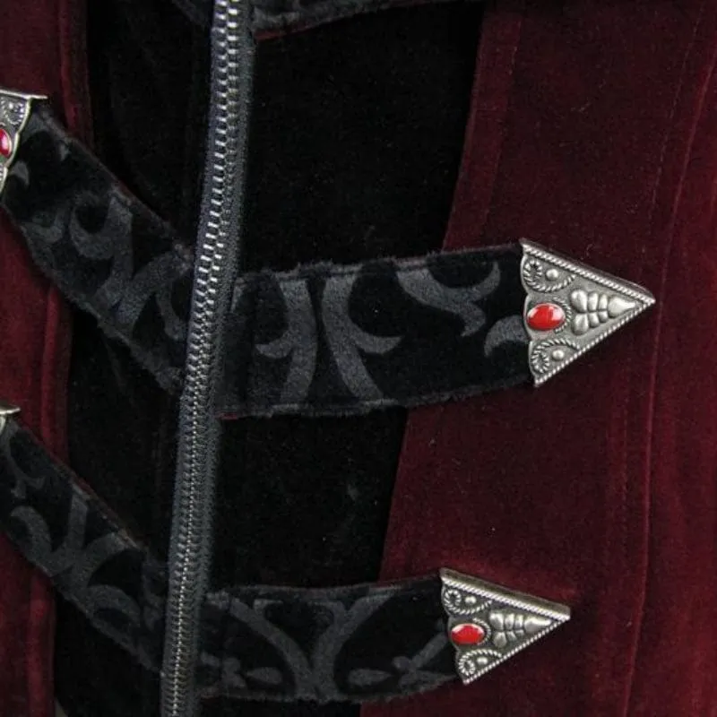 Women's Goth Velvet Tail Coat