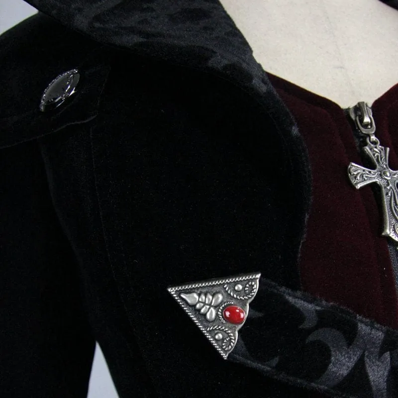 Women's Goth Velvet Tail Coat