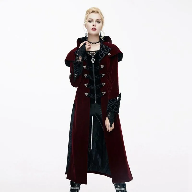 Women's Goth Velvet Tail Coat