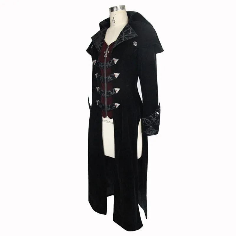 Women's Goth Velvet Tail Coat