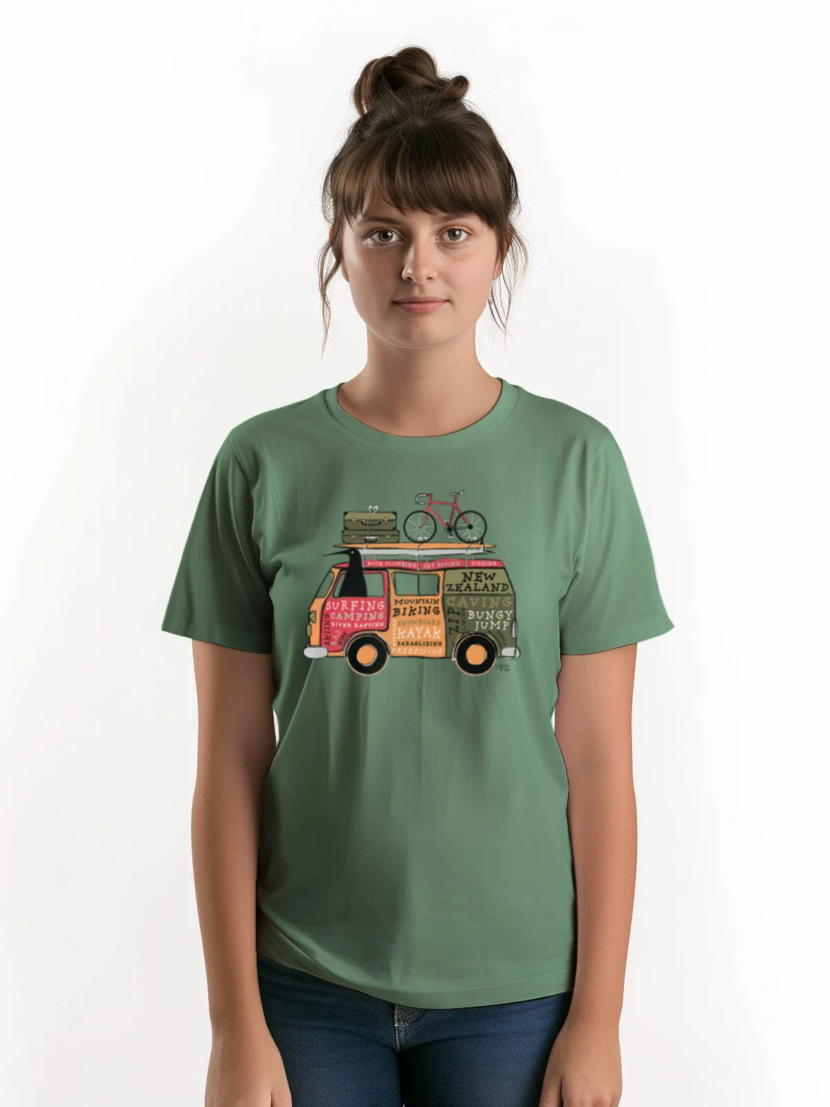 Womens New Zealand T Shirt - Kombi
