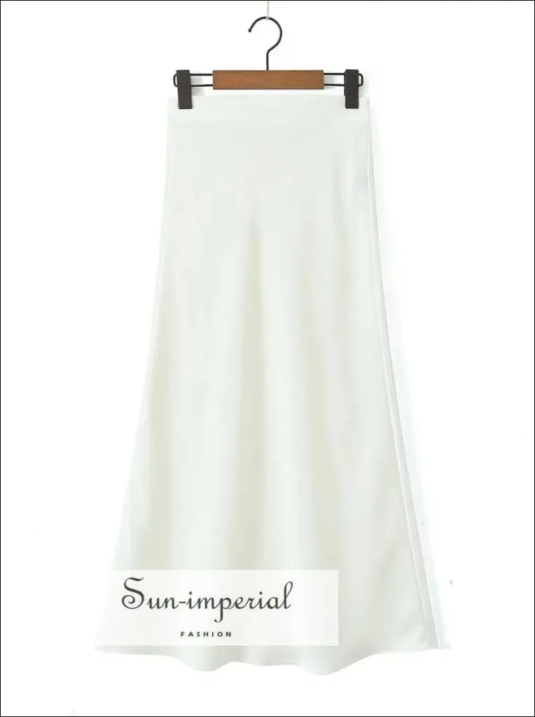 Women's Satin Maxi Skirt