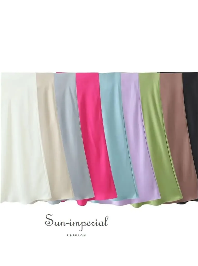 Women's Satin Maxi Skirt