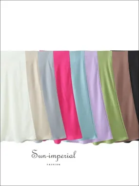 Women's Satin Maxi Skirt