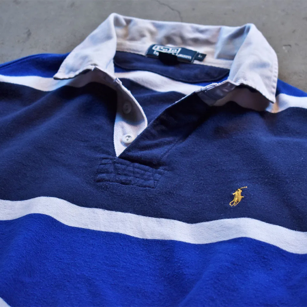 Y2K Polo Ralph Lauren/ポロ ラルフ ローレン “COSTOM FIT” スウェット ラグビージャージ 230921