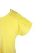 Yellow Daisy Eyelet Trim Top